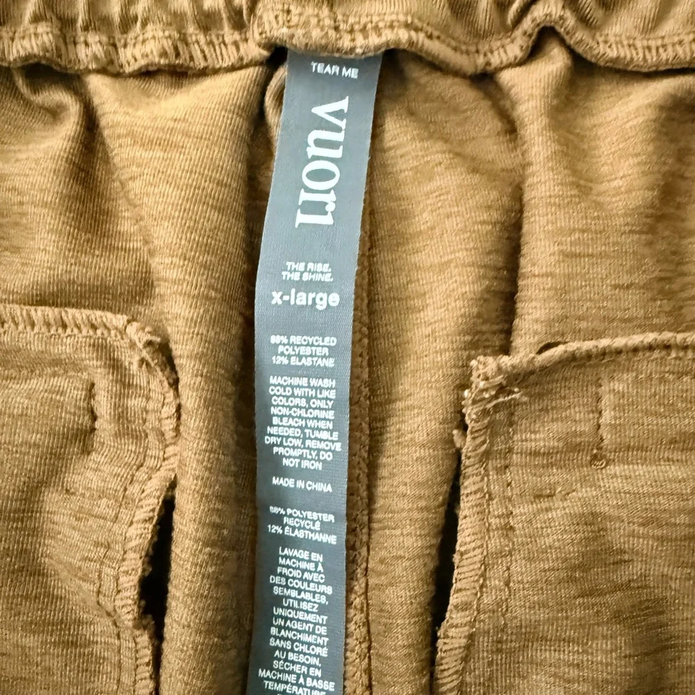 Vuori Men’s Sunday Performance Joggers – Warm Gold / Pecan Heather – Size XL - Picture 9 of 9